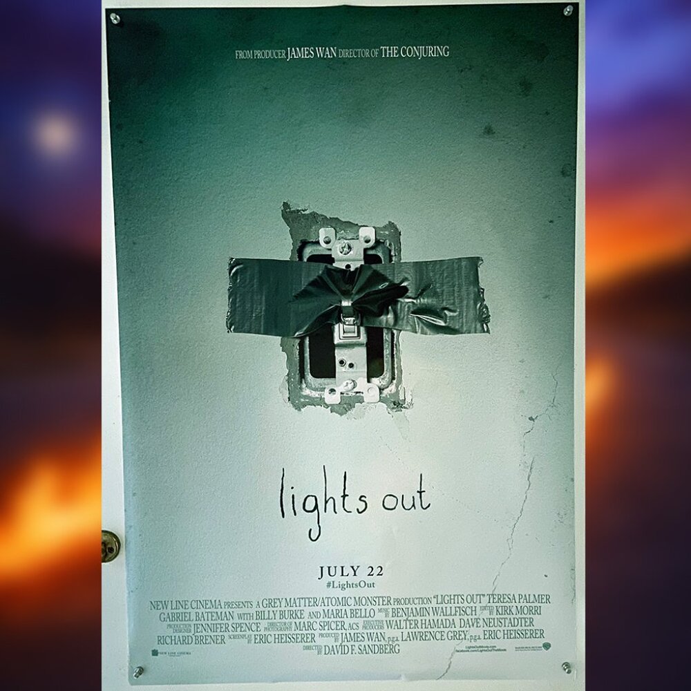 LIGHTS OUT (2016) - ORIGINAL DOUBLE SIDED MOVIE POSTER